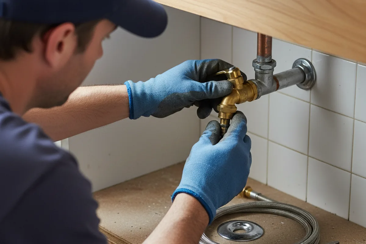 Shutoff valve and fitting work during Repiping in Nipomo